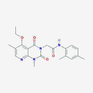 molecular formula C21H24N4O4 B6544833 N-(2,4-dimethylphenyl)-2-{5-ethoxy-1,6-dimethyl-2,4-dioxo-1H,2H,3H,4H-pyrido[2,3-d]pyrimidin-3-yl}acetamide CAS No. 946248-75-5