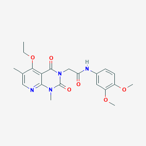 N-(3,4-dimethoxyphenyl)-2-{5-ethoxy-1,6-dimethyl-2,4-dioxo-1H,2H,3H,4H-pyrido[2,3-d]pyrimidin-3-yl}acetamide