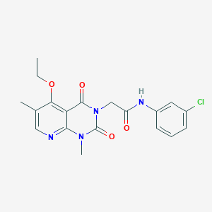 N-(3-chlorophenyl)-2-{5-ethoxy-1,6-dimethyl-2,4-dioxo-1H,2H,3H,4H-pyrido[2,3-d]pyrimidin-3-yl}acetamide