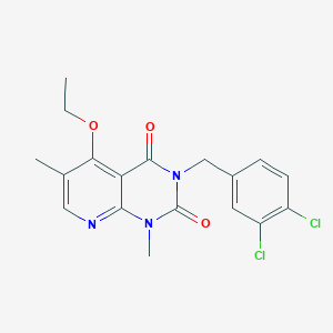 3-[(3,4-dichlorophenyl)methyl]-5-ethoxy-1,6-dimethyl-1H,2H,3H,4H-pyrido[2,3-d]pyrimidine-2,4-dione