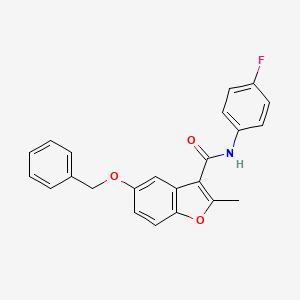 molecular formula C23H18FNO3 B6544958 5-(benzyloxy)-N-(4-fluorophenyl)-2-methyl-1-benzofuran-3-carboxamide CAS No. 929451-97-8