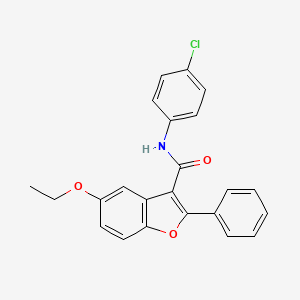 molecular formula C23H18ClNO3 B6544964 N-(4-chlorophenyl)-5-ethoxy-2-phenyl-1-benzofuran-3-carboxamide CAS No. 929428-70-6