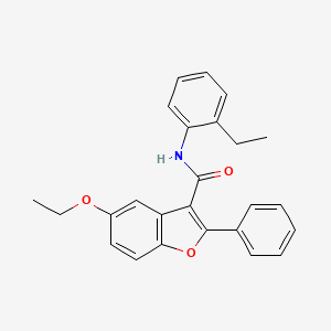 molecular formula C25H23NO3 B6544966 5-ethoxy-N-(2-ethylphenyl)-2-phenyl-1-benzofuran-3-carboxamide CAS No. 929389-96-8