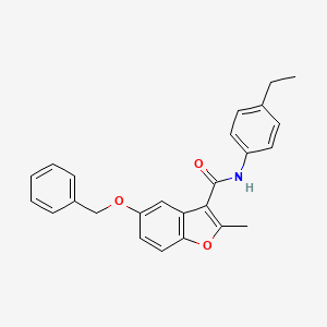 molecular formula C25H23NO3 B6544994 5-(benzyloxy)-N-(4-ethylphenyl)-2-methyl-1-benzofuran-3-carboxamide CAS No. 929513-56-4