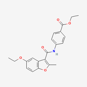 ethyl 4-(5-ethoxy-2-methyl-1-benzofuran-3-amido)benzoate