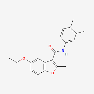 molecular formula C20H21NO3 B6545037 N-(3,4-dimethylphenyl)-5-ethoxy-2-methyl-1-benzofuran-3-carboxamide CAS No. 929451-75-2