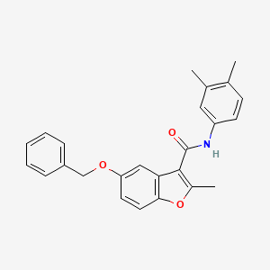molecular formula C25H23NO3 B6545041 5-(benzyloxy)-N-(3,4-dimethylphenyl)-2-methyl-1-benzofuran-3-carboxamide CAS No. 929451-81-0