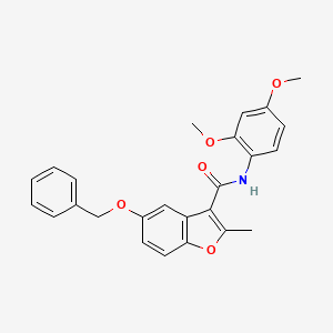 5-(benzyloxy)-N-(2,4-dimethoxyphenyl)-2-methyl-1-benzofuran-3-carboxamide