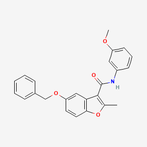 5-(benzyloxy)-N-(3-methoxyphenyl)-2-methyl-1-benzofuran-3-carboxamide