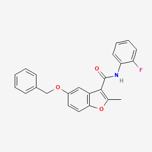 5-(benzyloxy)-N-(2-fluorophenyl)-2-methyl-1-benzofuran-3-carboxamide