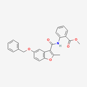 methyl 2-[5-(benzyloxy)-2-methyl-1-benzofuran-3-amido]benzoate