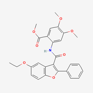 methyl 2-(5-ethoxy-2-phenyl-1-benzofuran-3-amido)-4,5-dimethoxybenzoate