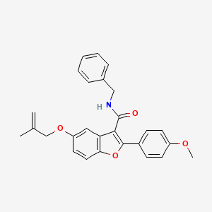 N-benzyl-2-(4-methoxyphenyl)-5-[(2-methylprop-2-en-1-yl)oxy]-1-benzofuran-3-carboxamide