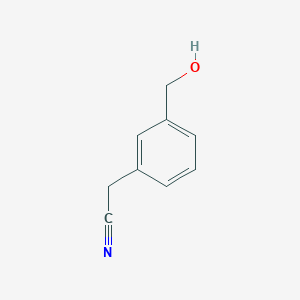molecular formula C9H9NO B065455 2-(3-(Hydroxymethyl)phenyl)acetonitrile CAS No. 177665-49-5