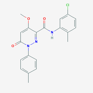 molecular formula C20H18ClN3O3 B6545891 N-(5-chloro-2-methylphenyl)-4-methoxy-1-(4-methylphenyl)-6-oxo-1,6-dihydropyridazine-3-carboxamide CAS No. 946380-26-3