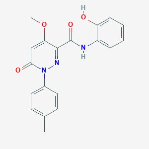 molecular formula C19H17N3O4 B6545893 N-(2-hydroxyphenyl)-4-methoxy-1-(4-methylphenyl)-6-oxo-1,6-dihydropyridazine-3-carboxamide CAS No. 946333-59-1