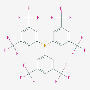 molecular formula C24H9F18P B065459 Tris[3,5-bis(trifluoromethyl)phenyl]phosphine CAS No. 175136-62-6