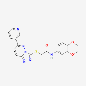 N-(2,3-dihydro-1,4-benzodioxin-6-yl)-2-{[6-(pyridin-3-yl)-[1,2,4]triazolo[4,3-b]pyridazin-3-yl]sulfanyl}acetamide