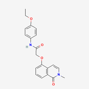 molecular formula C20H20N2O4 B6546460 N-(4-ethoxyphenyl)-2-[(2-methyl-1-oxo-1,2-dihydroisoquinolin-5-yl)oxy]acetamide CAS No. 906146-53-0
