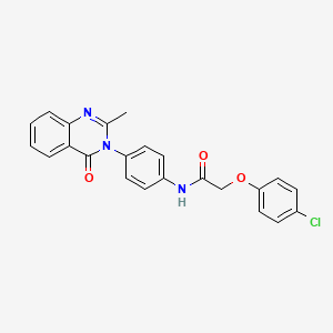 2-(4-chlorophenoxy)-N-[4-(2-methyl-4-oxo-3,4-dihydroquinazolin-3-yl)phenyl]acetamide