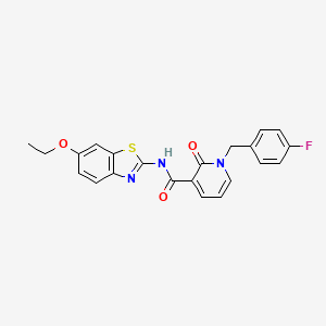 N-(6-ethoxy-1,3-benzothiazol-2-yl)-1-[(4-fluorophenyl)methyl]-2-oxo-1,2-dihydropyridine-3-carboxamide