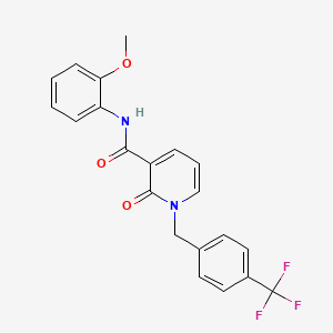 N-(2-methoxyphenyl)-2-oxo-1-{[4-(trifluoromethyl)phenyl]methyl}-1,2-dihydropyridine-3-carboxamide