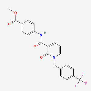 methyl 4-(2-oxo-1-{[4-(trifluoromethyl)phenyl]methyl}-1,2-dihydropyridine-3-amido)benzoate