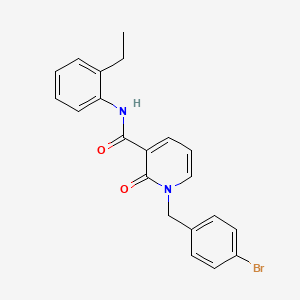 1-[(4-bromophenyl)methyl]-N-(2-ethylphenyl)-2-oxo-1,2-dihydropyridine-3-carboxamide