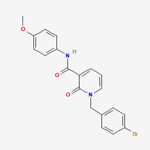 1-[(4-bromophenyl)methyl]-N-(4-methoxyphenyl)-2-oxo-1,2-dihydropyridine-3-carboxamide