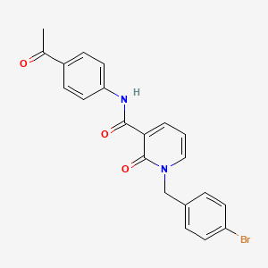 N-(4-acetylphenyl)-1-[(4-bromophenyl)methyl]-2-oxo-1,2-dihydropyridine-3-carboxamide