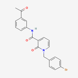 N-(3-acetylphenyl)-1-[(4-bromophenyl)methyl]-2-oxo-1,2-dihydropyridine-3-carboxamide