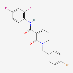 1-[(4-bromophenyl)methyl]-N-(2,4-difluorophenyl)-2-oxo-1,2-dihydropyridine-3-carboxamide