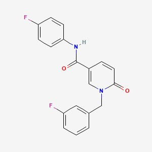 N-(4-fluorophenyl)-1-[(3-fluorophenyl)methyl]-6-oxo-1,6-dihydropyridine-3-carboxamide