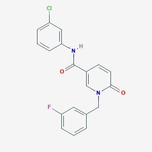 N-(3-chlorophenyl)-1-[(3-fluorophenyl)methyl]-6-oxo-1,6-dihydropyridine-3-carboxamide