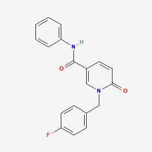 1-[(4-fluorophenyl)methyl]-6-oxo-N-phenyl-1,6-dihydropyridine-3-carboxamide