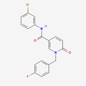 N-(3-bromophenyl)-1-[(4-fluorophenyl)methyl]-6-oxo-1,6-dihydropyridine-3-carboxamide