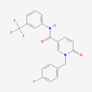 1-[(4-fluorophenyl)methyl]-6-oxo-N-[3-(trifluoromethyl)phenyl]-1,6-dihydropyridine-3-carboxamide