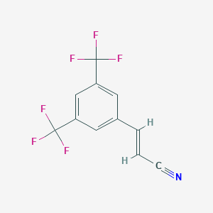 molecular formula C11H5F6N B065471 3-(3,5-Bis(trifluoromethyl)phenyl)acrylonitrile CAS No. 175136-63-7