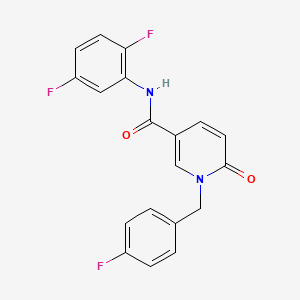 N-(2,5-difluorophenyl)-1-[(4-fluorophenyl)methyl]-6-oxo-1,6-dihydropyridine-3-carboxamide