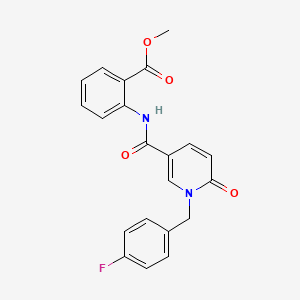 methyl 2-{1-[(4-fluorophenyl)methyl]-6-oxo-1,6-dihydropyridine-3-amido}benzoate