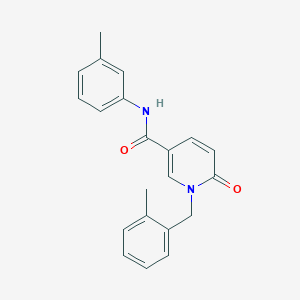 molecular formula C21H20N2O2 B6547144 N-(3-methylphenyl)-1-[(2-methylphenyl)methyl]-6-oxo-1,6-dihydropyridine-3-carboxamide CAS No. 946224-52-8