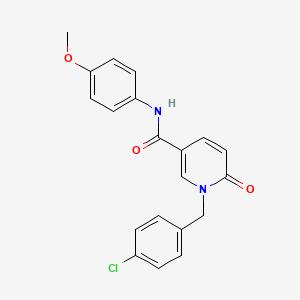 1-[(4-chlorophenyl)methyl]-N-(4-methoxyphenyl)-6-oxo-1,6-dihydropyridine-3-carboxamide
