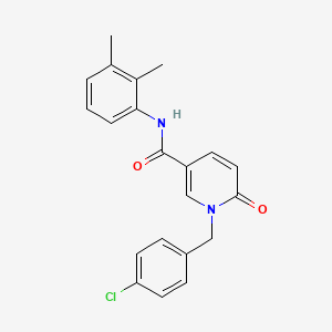 molecular formula C21H19ClN2O2 B6547227 1-[(4-chlorophenyl)methyl]-N-(2,3-dimethylphenyl)-6-oxo-1,6-dihydropyridine-3-carboxamide CAS No. 946278-14-4