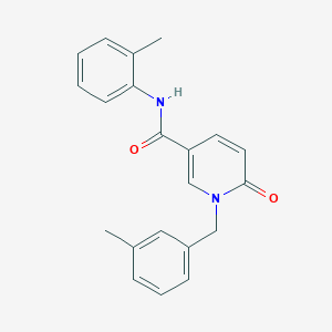 molecular formula C21H20N2O2 B6547315 N-(2-methylphenyl)-1-[(3-methylphenyl)methyl]-6-oxo-1,6-dihydropyridine-3-carboxamide CAS No. 946229-35-2