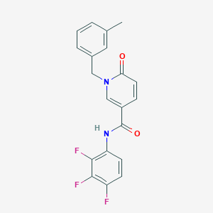 molecular formula C20H15F3N2O2 B6547362 1-[(3-methylphenyl)methyl]-6-oxo-N-(2,3,4-trifluorophenyl)-1,6-dihydropyridine-3-carboxamide CAS No. 946229-67-0
