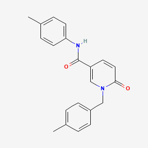 molecular formula C21H20N2O2 B6547399 N-(4-methylphenyl)-1-[(4-methylphenyl)methyl]-6-oxo-1,6-dihydropyridine-3-carboxamide CAS No. 946362-59-0