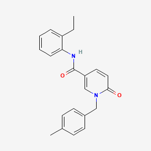 molecular formula C22H22N2O2 B6547407 N-(2-ethylphenyl)-1-[(4-methylphenyl)methyl]-6-oxo-1,6-dihydropyridine-3-carboxamide CAS No. 946230-22-4