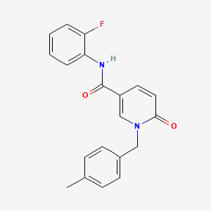 molecular formula C20H17FN2O2 B6547411 N-(2-fluorophenyl)-1-[(4-methylphenyl)methyl]-6-oxo-1,6-dihydropyridine-3-carboxamide CAS No. 946279-46-5