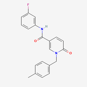 molecular formula C20H17FN2O2 B6547416 N-(3-fluorophenyl)-1-[(4-methylphenyl)methyl]-6-oxo-1,6-dihydropyridine-3-carboxamide CAS No. 946311-13-3
