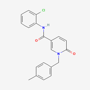 molecular formula C20H17ClN2O2 B6547420 N-(2-chlorophenyl)-1-[(4-methylphenyl)methyl]-6-oxo-1,6-dihydropyridine-3-carboxamide CAS No. 946230-26-8